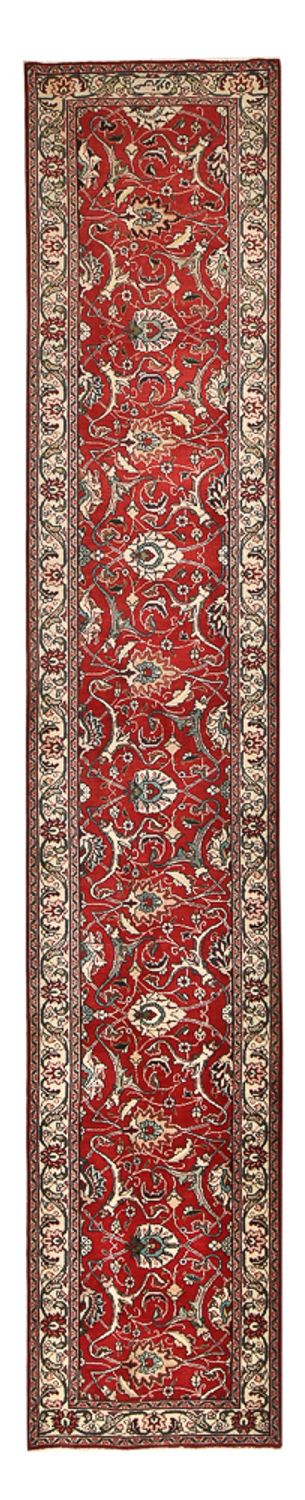 Løber Persisk tæppe - Tabriz - 458 x 81 cm - rød