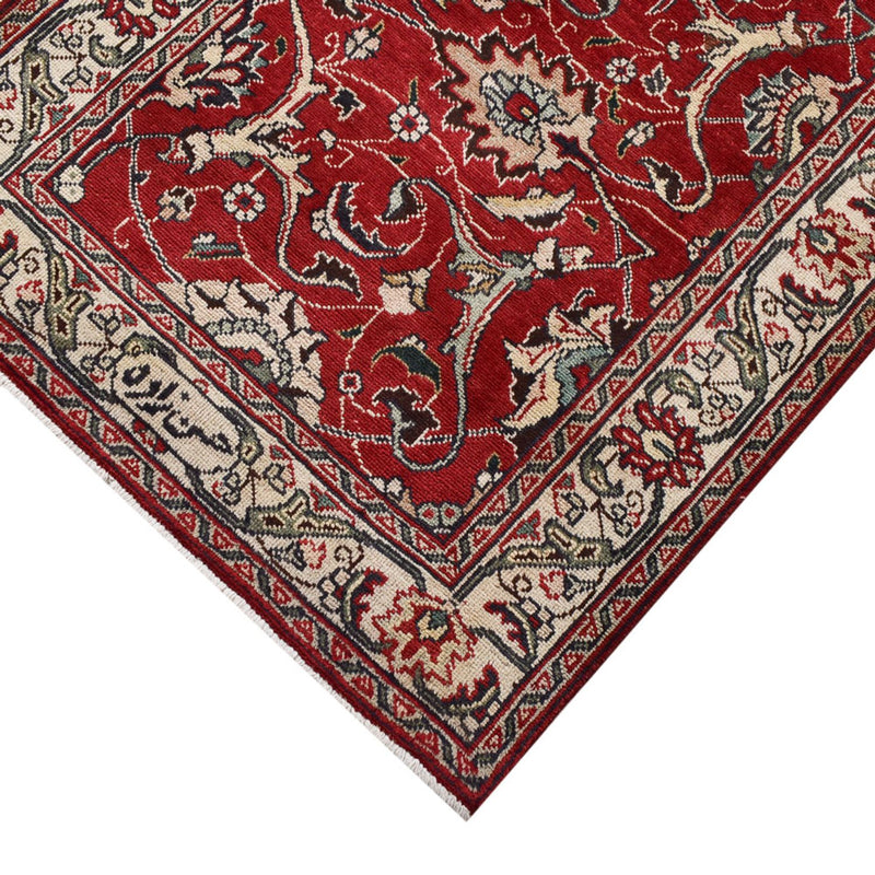 Løber Persisk tæppe - Tabriz - 458 x 81 cm - rød