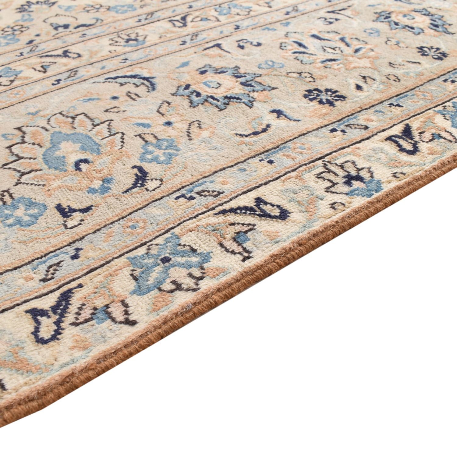 Persisk tæppe - Keshan - 334 x 240 cm - beige