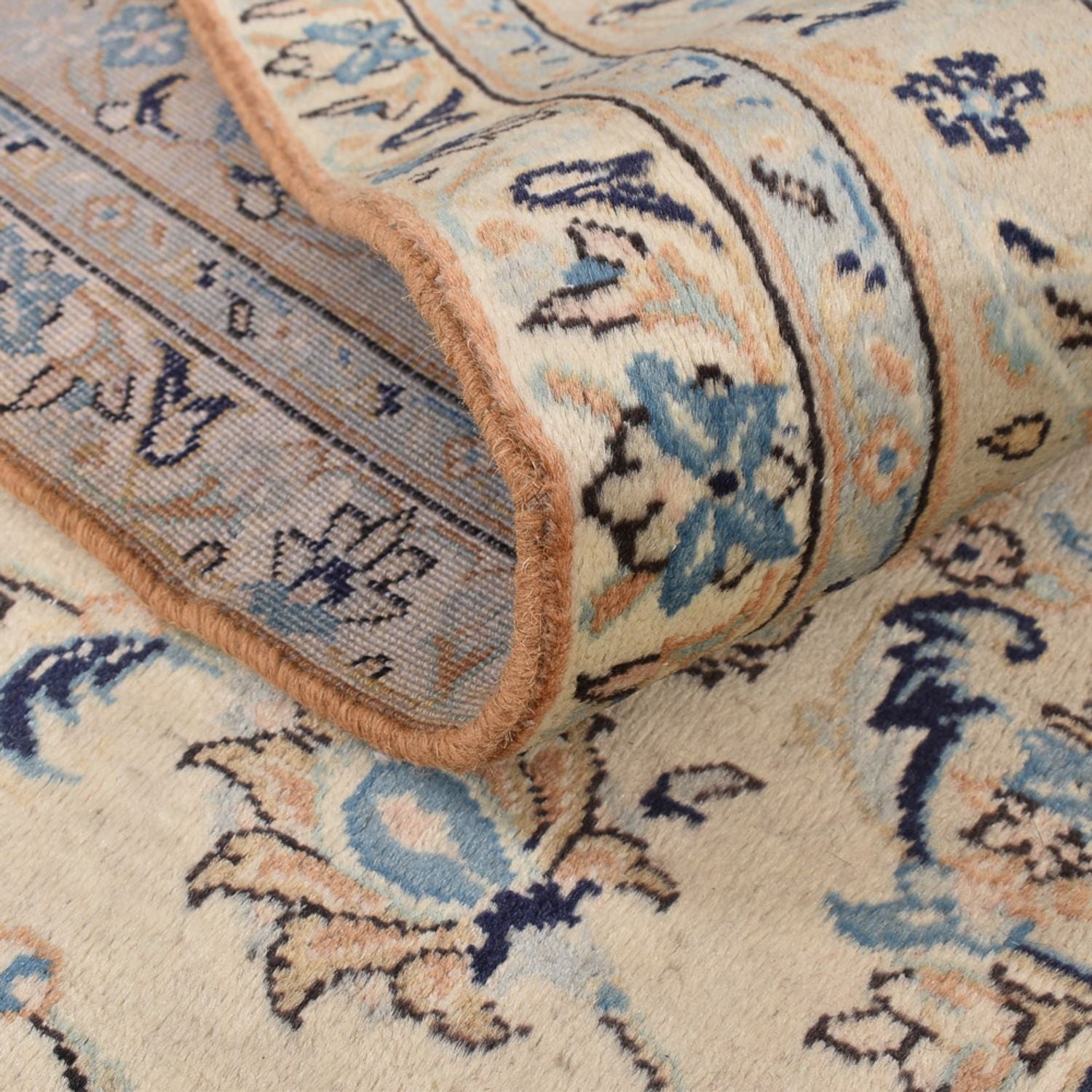 Persisk tæppe - Keshan - 334 x 240 cm - beige