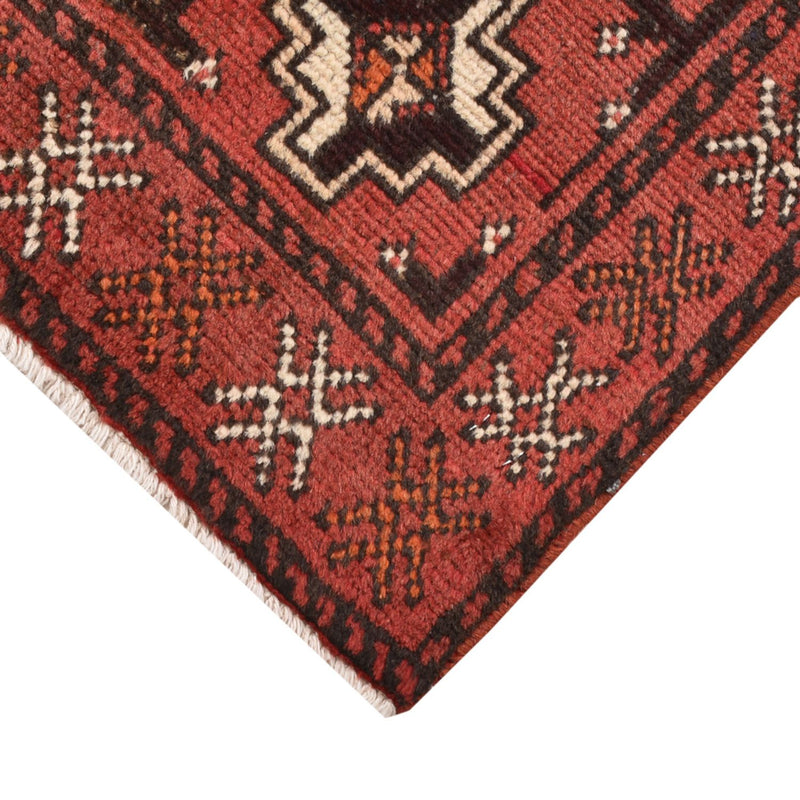 Turkaman-tæppe - 100 x 58 cm - lysrød