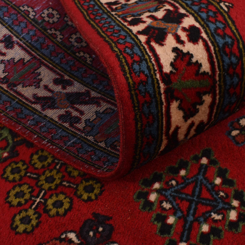 Løber Persisk tæppe - Nomadisk - 398 x 122 cm - rød
