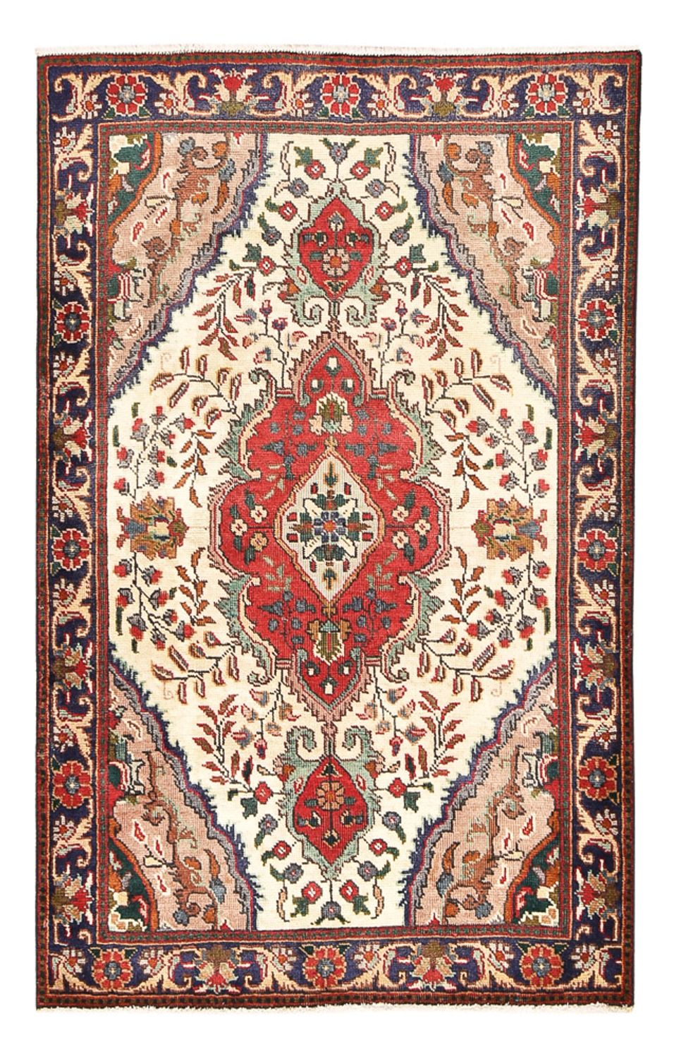 Persisk tæppe - Tabriz - 150 x 92 cm - flerfarvet