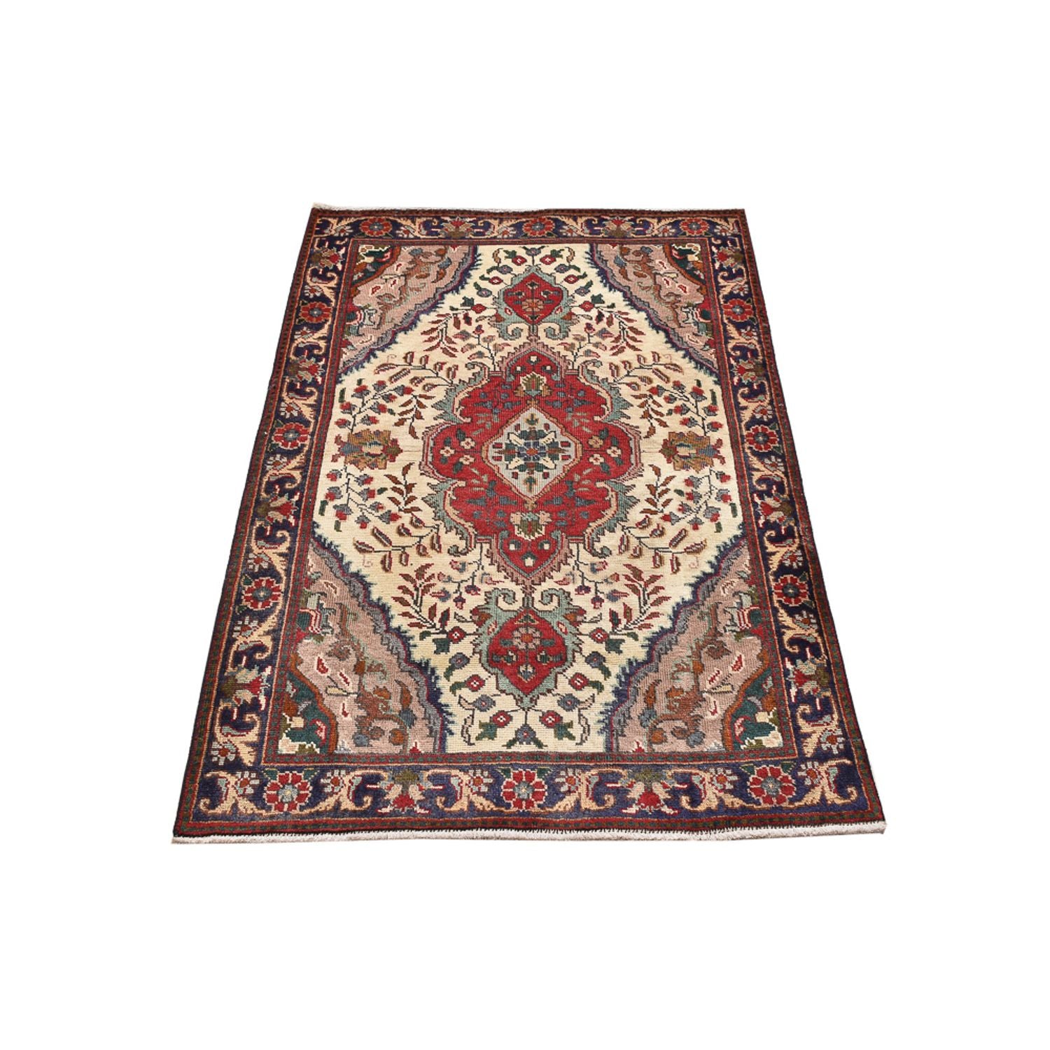 Persisk tæppe - Tabriz - 150 x 92 cm - flerfarvet