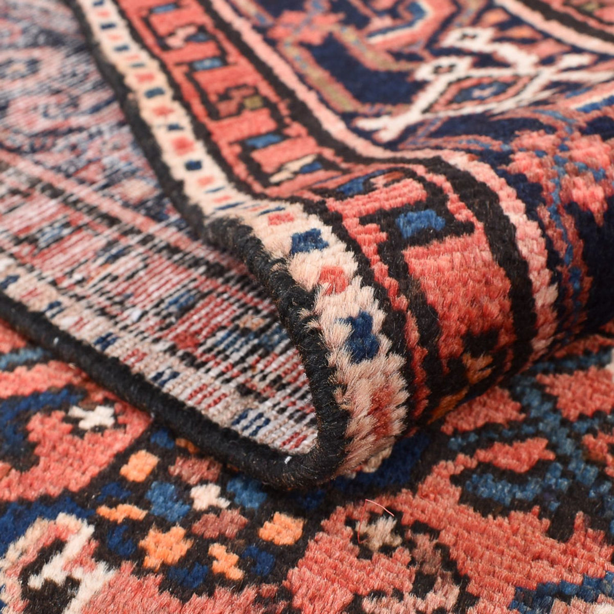 Persisk tæppe - Nomadisk - 208 x 147 cm - lysrød