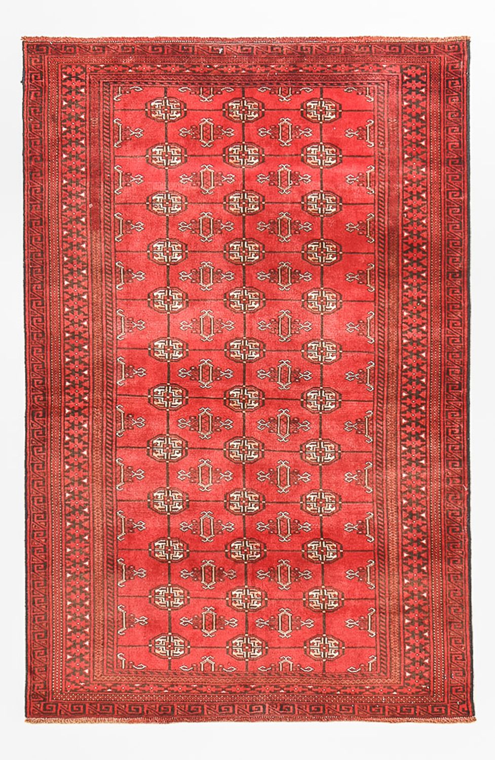 Turkaman-tæppe - 182 x 113 cm - rød