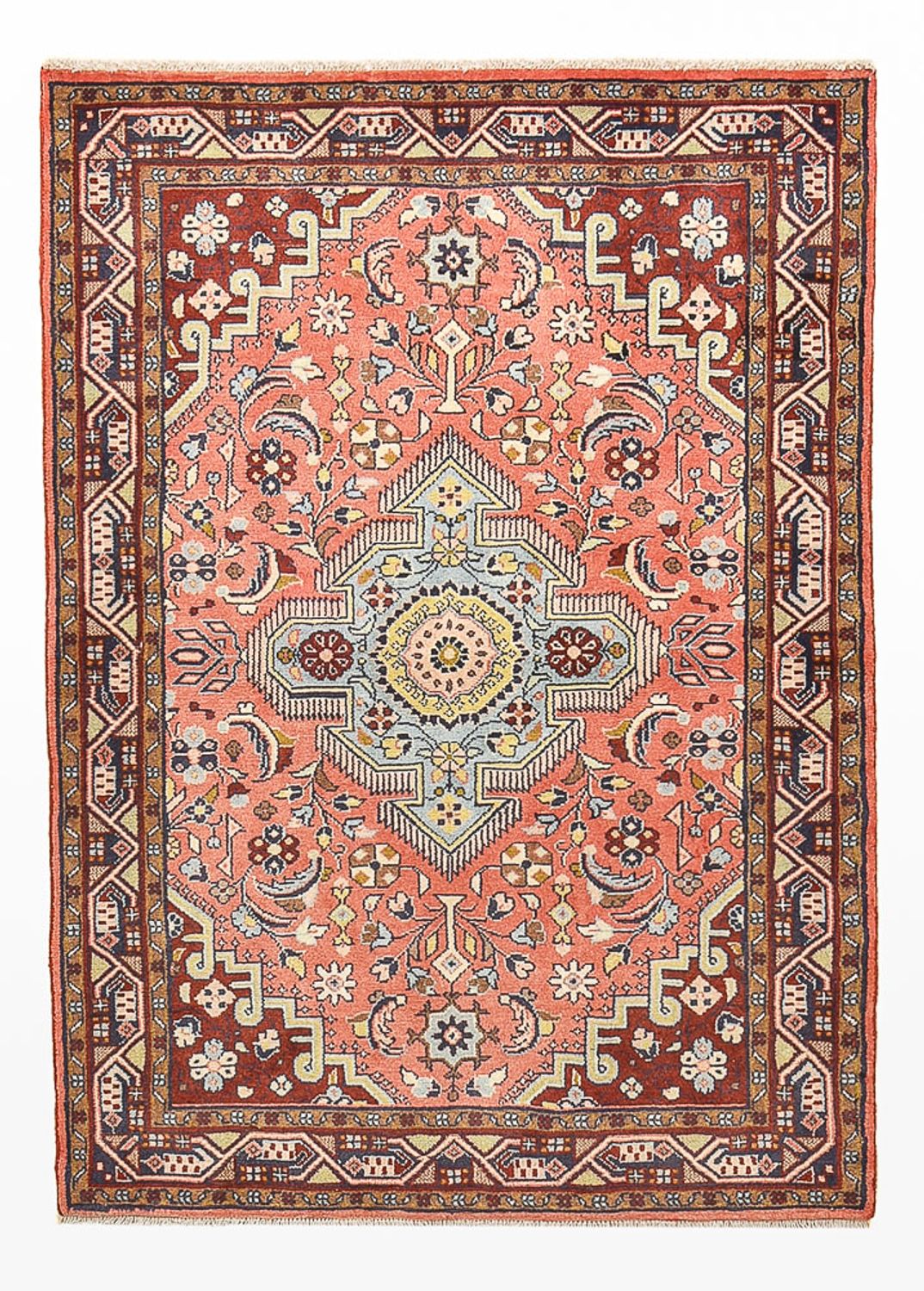 Persisk tæppe - Nomadisk - 150 x 101 cm - lysrød