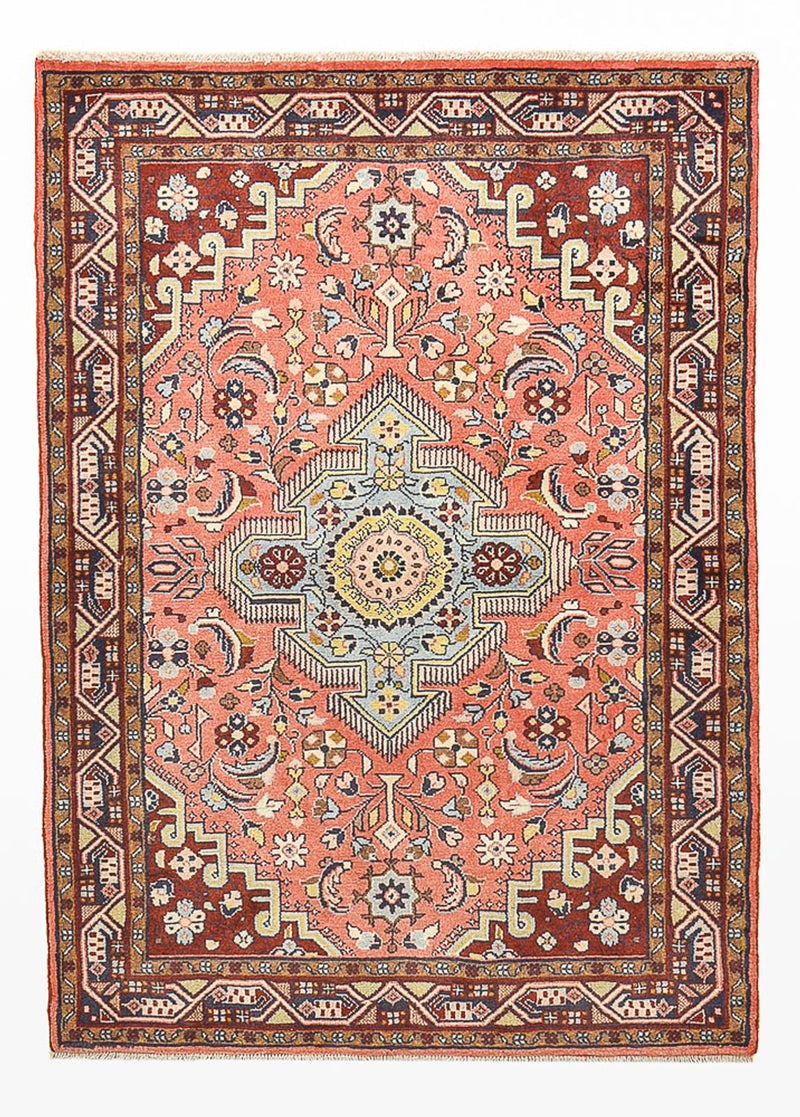 Persisk tæppe - Nomadisk - 150 x 101 cm - lysrød