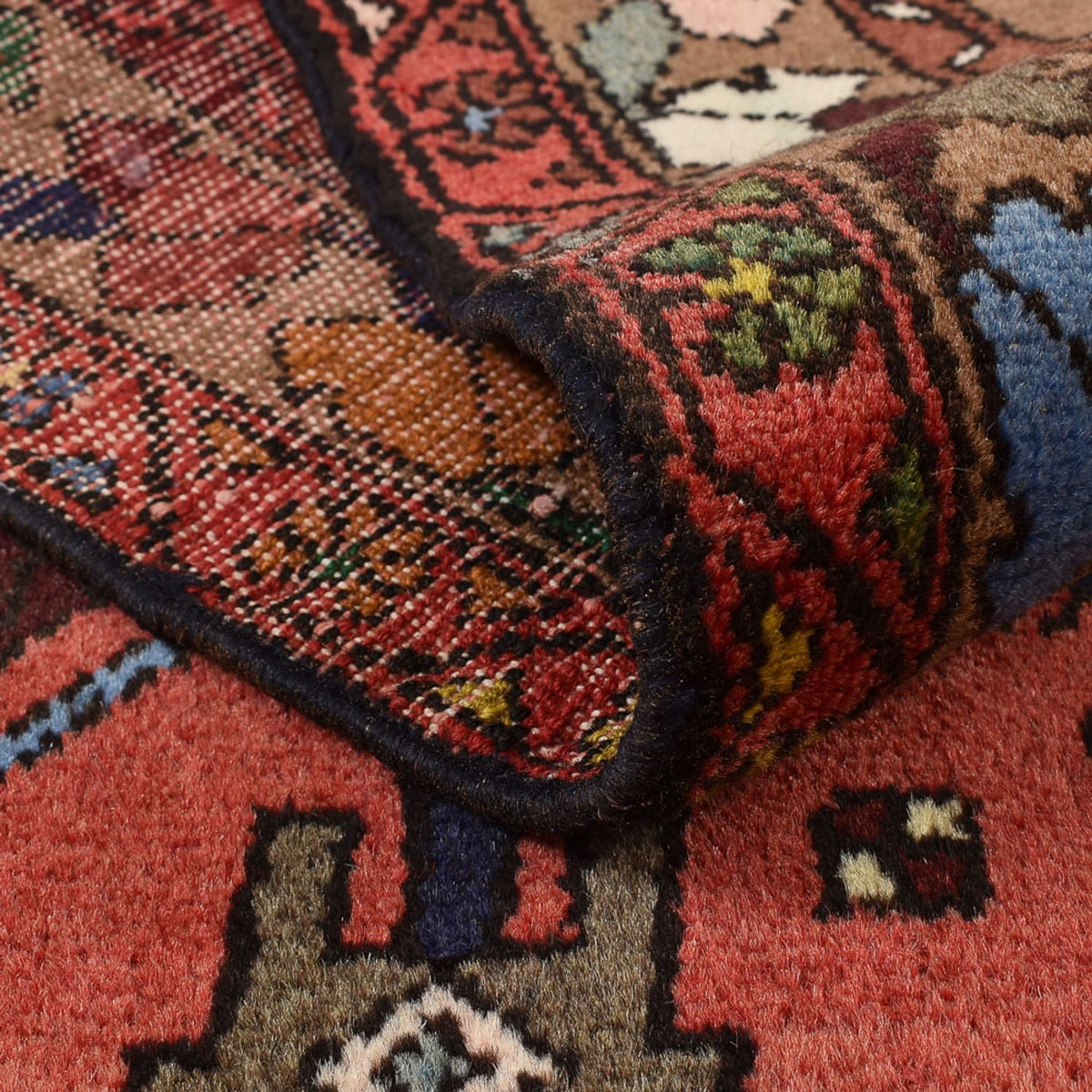 Persisk tæppe - Nomadisk - 155 x 104 cm - lysrød