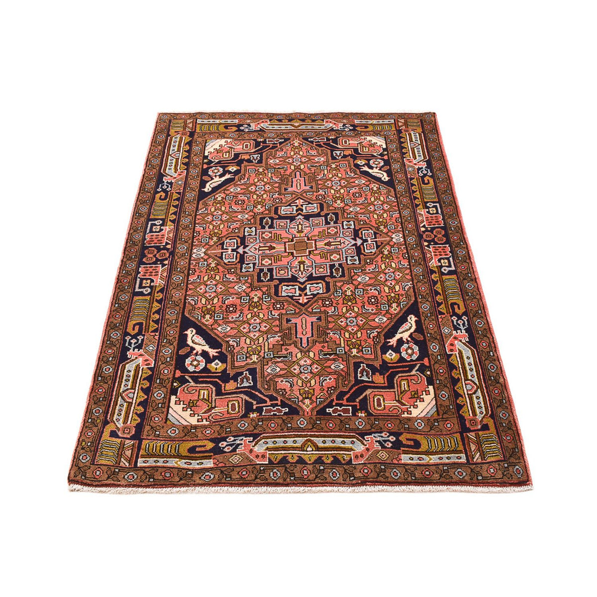 Persisk tæppe - Nomadisk - 160 x 102 cm - lysrød