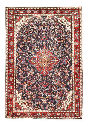 Persisk tæppe - Nomadisk - 145 x 98 cm - mørkeblå