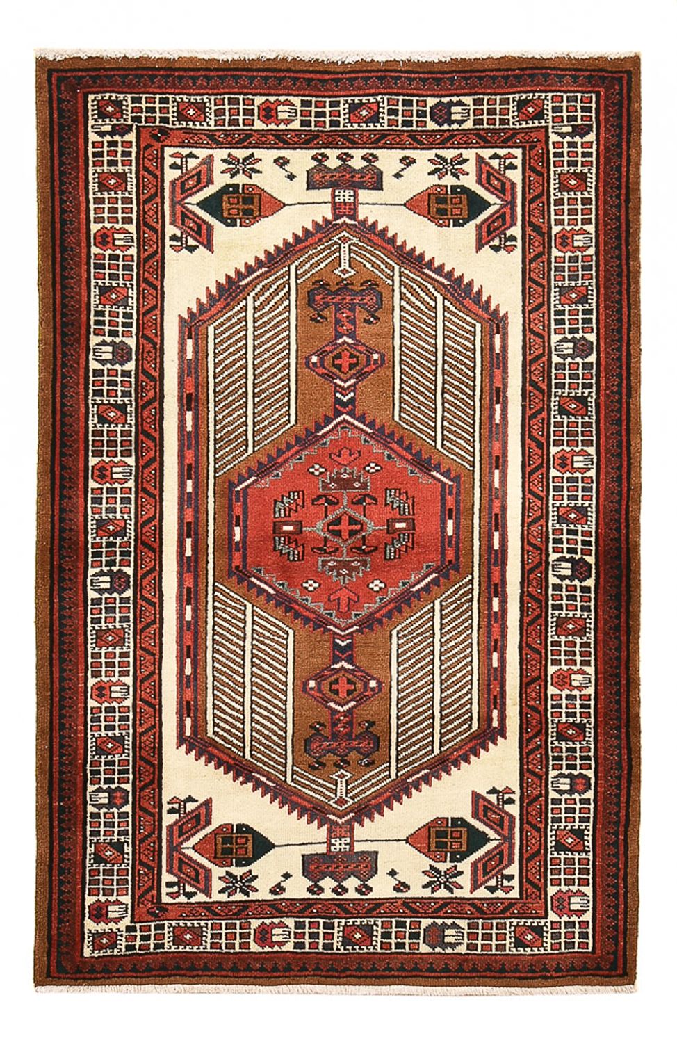 Persisk tæppe - Nomadisk - 162 x 101 cm - flerfarvet