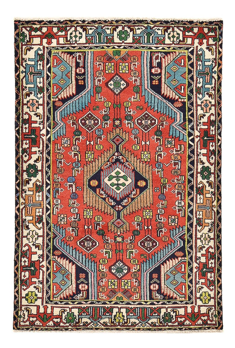 Persisk tæppe - Nomadisk - 145 x 96 cm - rød