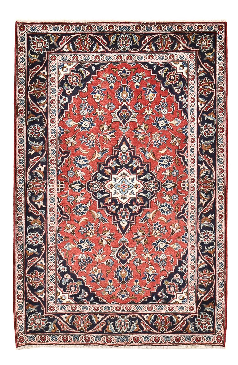 Persisk tæppe - Keshan - 147 x 107 cm - rød