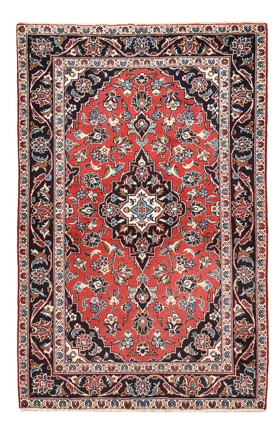 Persisk tæppe - Keshan - 150 x 95 cm - rød