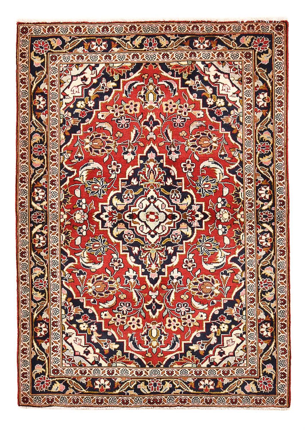 Persisk tæppe - Keshan - 153 x 104 cm - rød