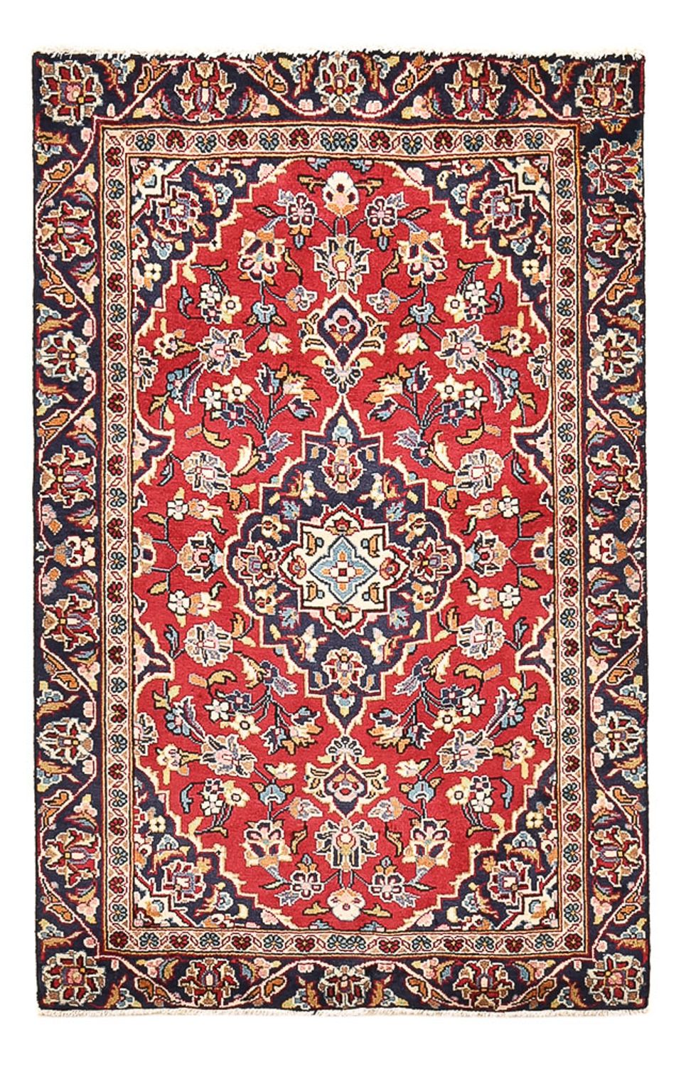 Persisk tæppe - Keshan - 142 x 88 cm - rød