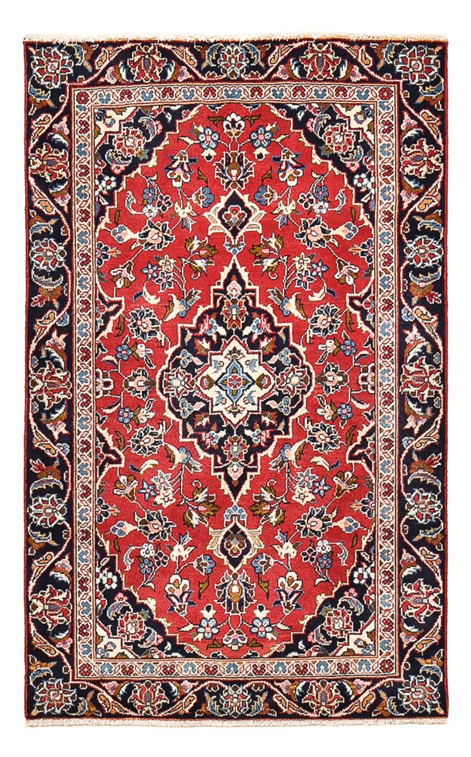 Persisk tæppe - Keshan - 142 x 90 cm - rød