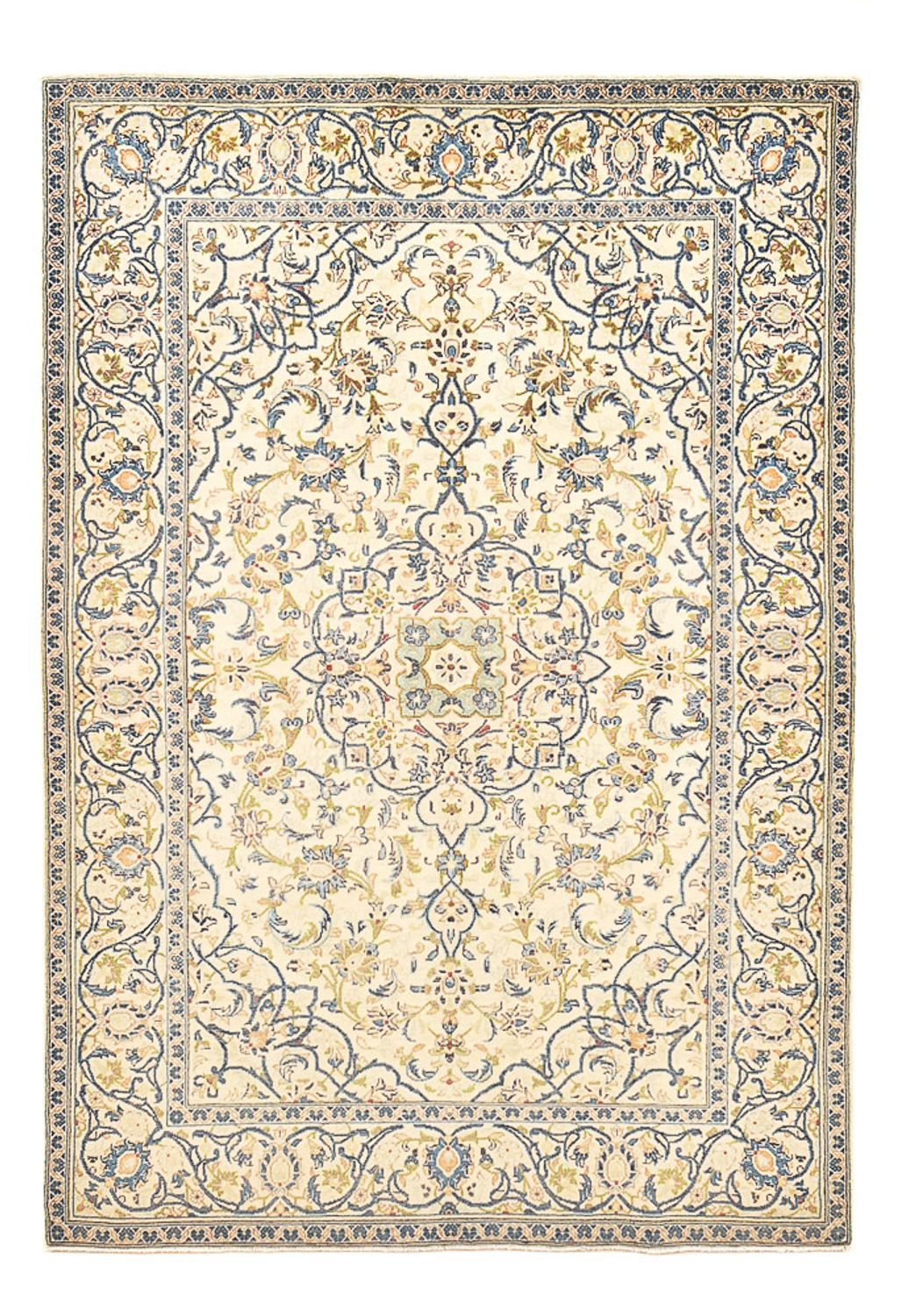 Persisk tæppe - Keshan - 203 x 135 cm - sand