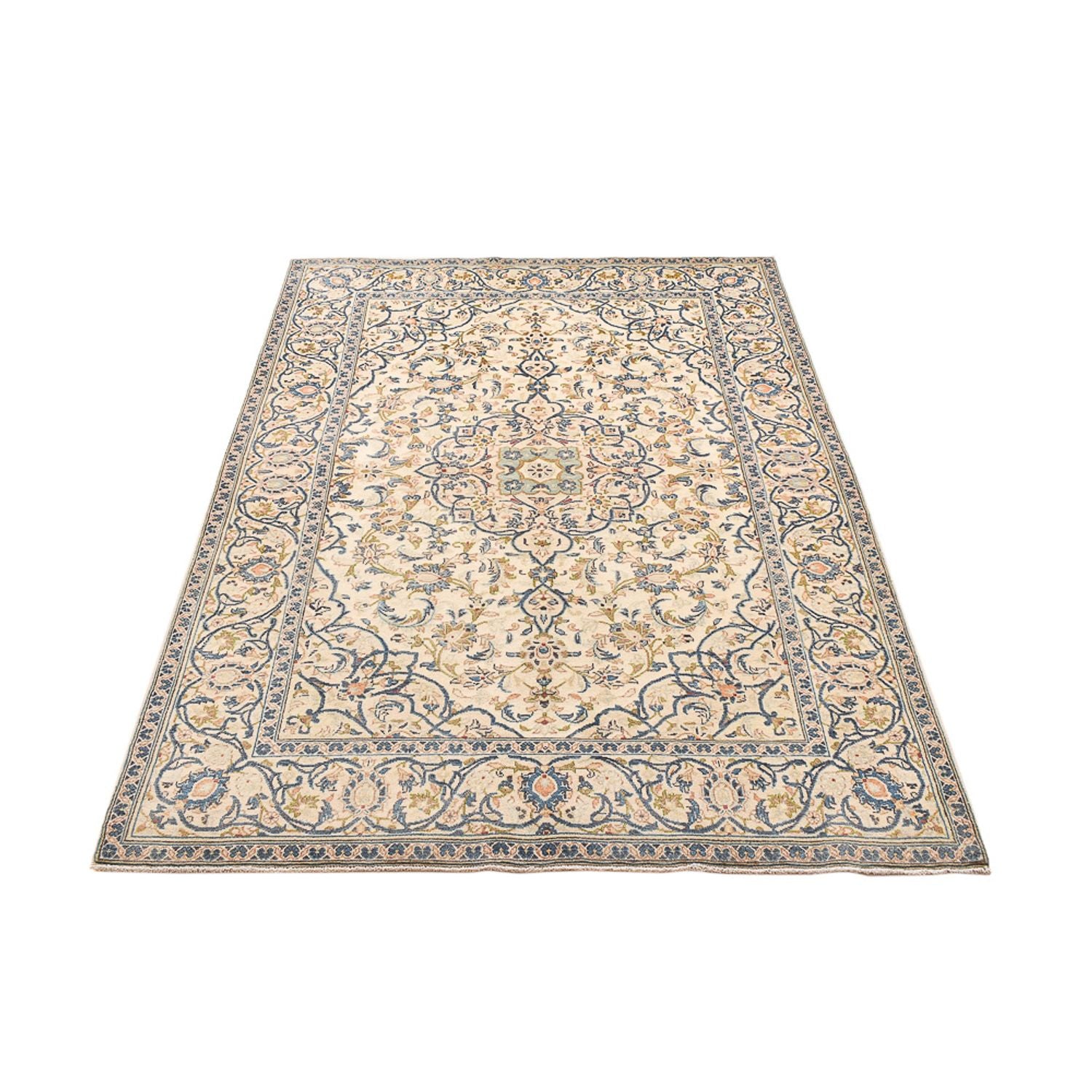 Persisk tæppe - Keshan - 203 x 135 cm - sand