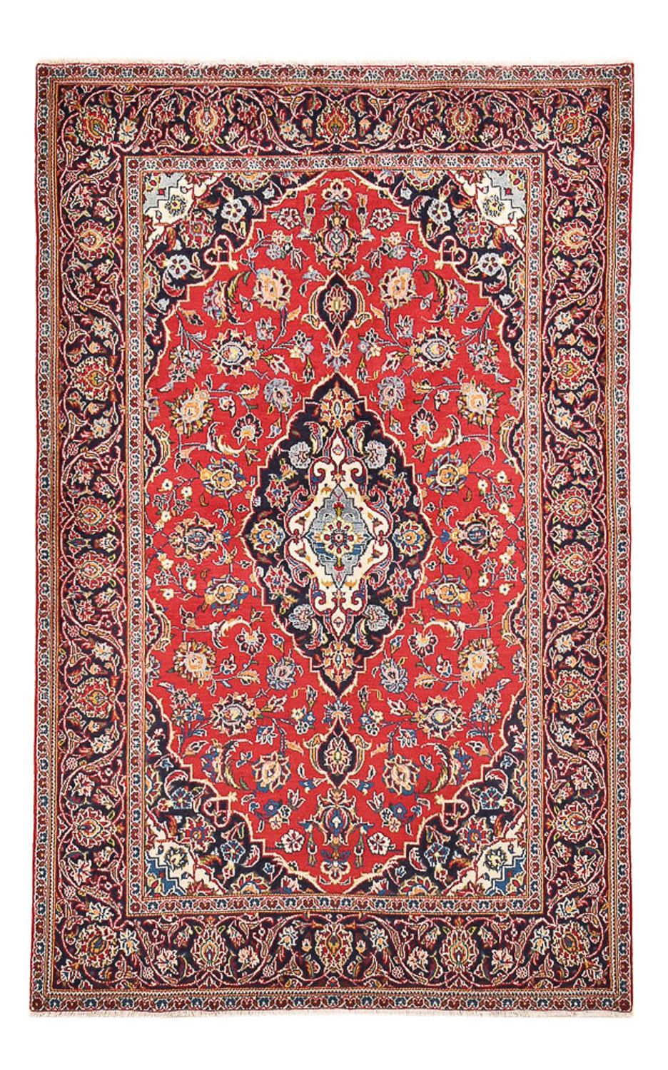 Persisk tæppe - Keshan - 220 x 138 cm - rød