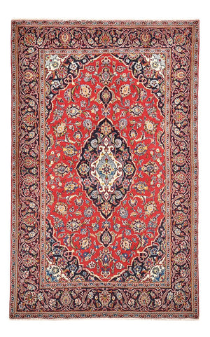 Persisk tæppe - Keshan - 220 x 138 cm - rød