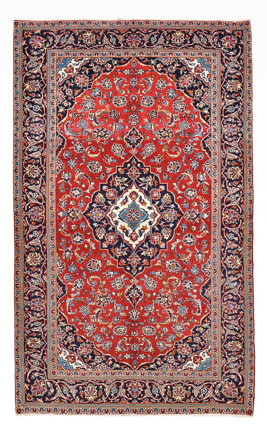 Persisk tæppe - Keshan - 255 x 151 cm - rød