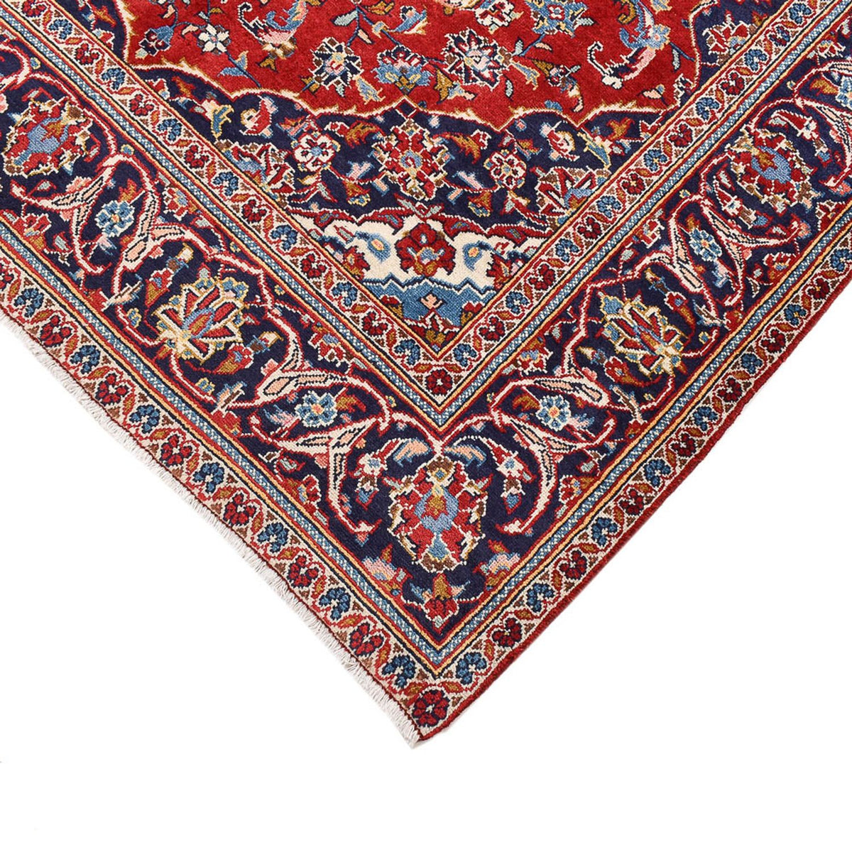 Persisk tæppe - Keshan - 255 x 151 cm - rød