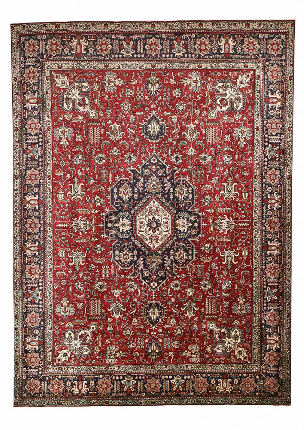 Persisk tæppe - Tabriz - 405 x 297 cm - rød