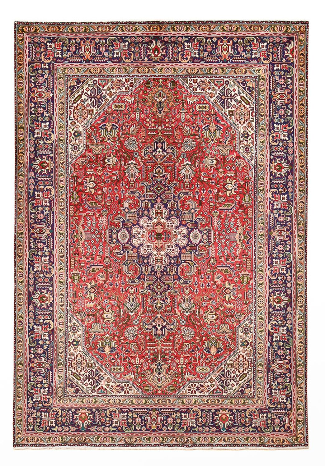 Persisk tæppe - Tabriz - 293 x 203 cm - rød