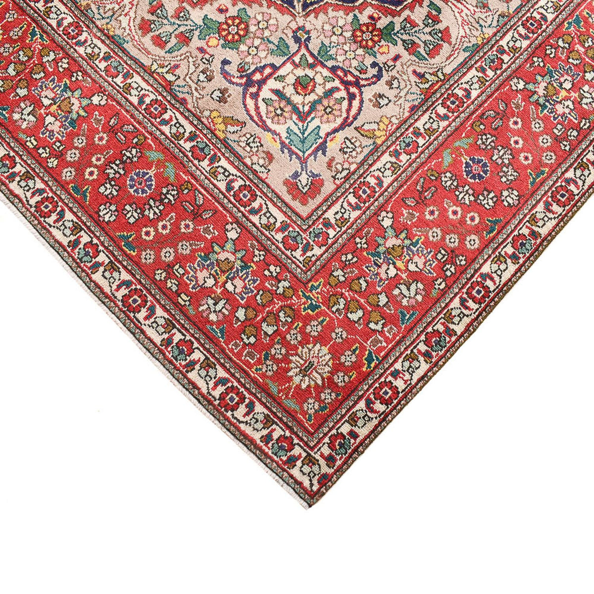 Persisk tæppe - Tabriz - 300 x 202 cm - mørkeblå