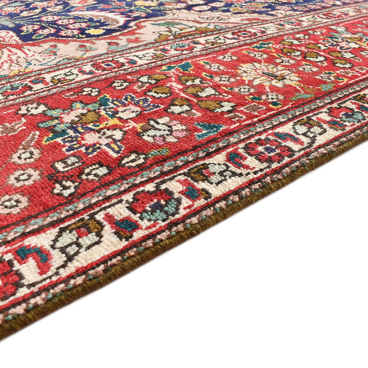 Persisk tæppe - Tabriz - 300 x 202 cm - mørkeblå