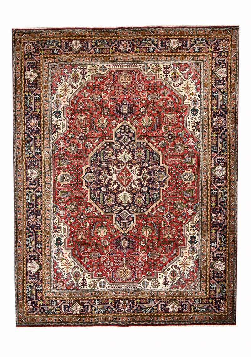 Persisk tæppe - Tabriz - 335 x 252 cm - rød