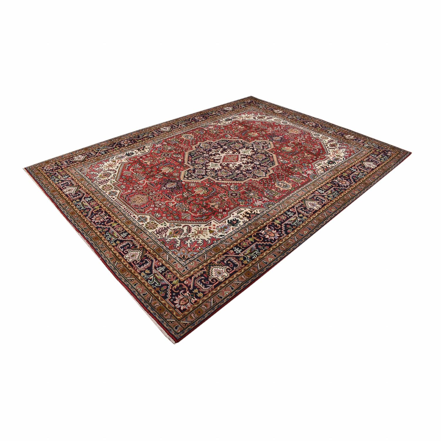 Persisk tæppe - Tabriz - 335 x 252 cm - rød