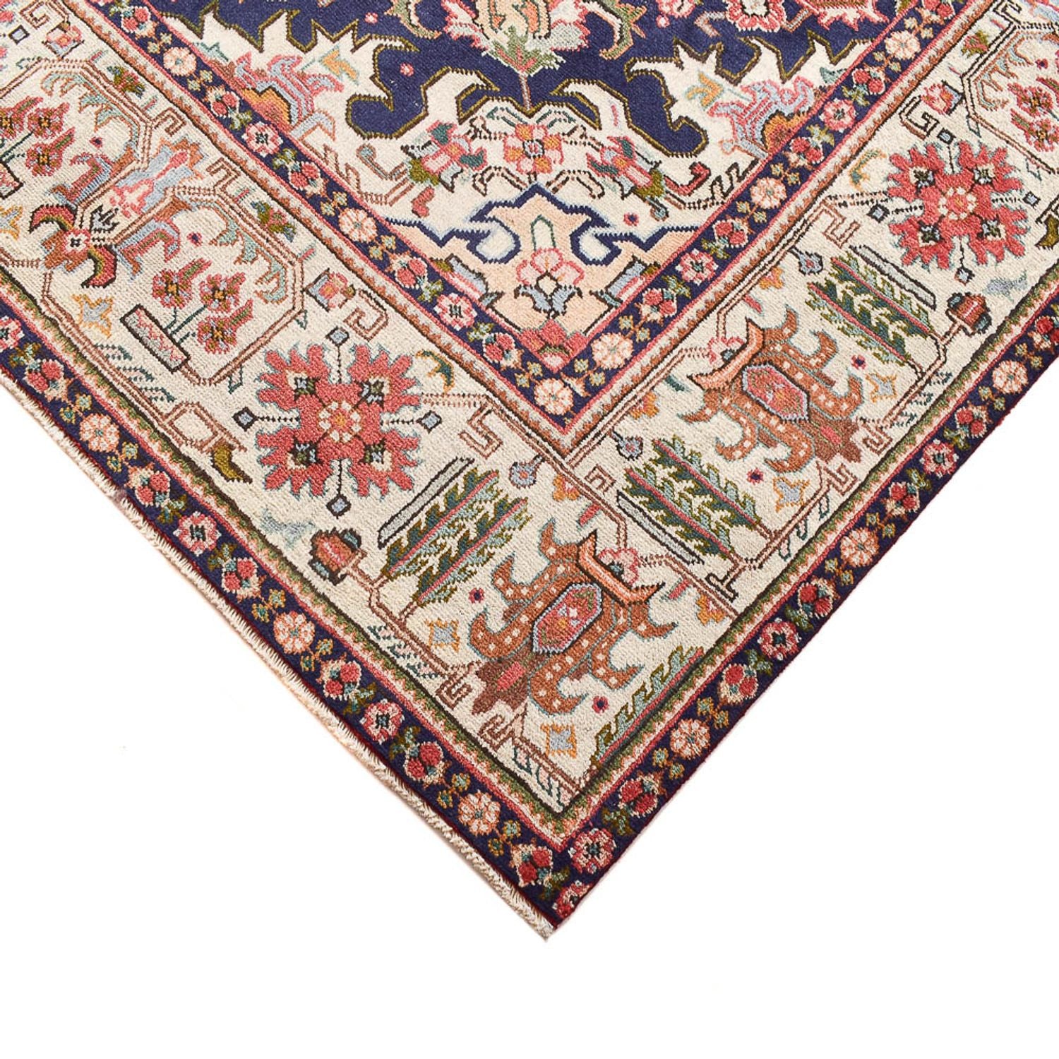Persisk tæppe - Tabriz - 335 x 257 cm - lysrød