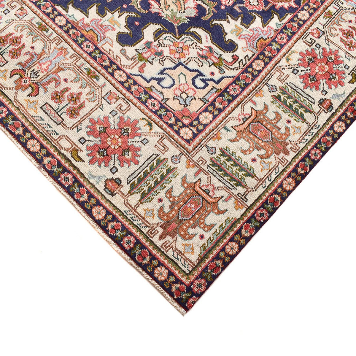 Persisk tæppe - Tabriz - 335 x 257 cm - lysrød