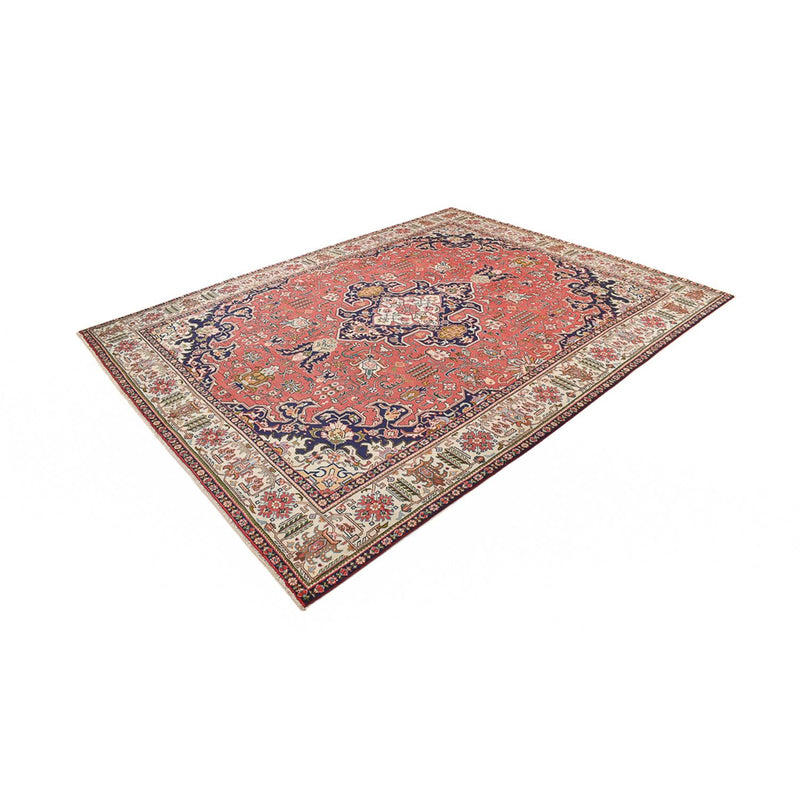 Persisk tæppe - Tabriz - 335 x 257 cm - lysrød