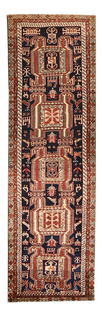 Løber Persisk tæppe - Nomadisk - 325 x 100 cm - lysrød – product image