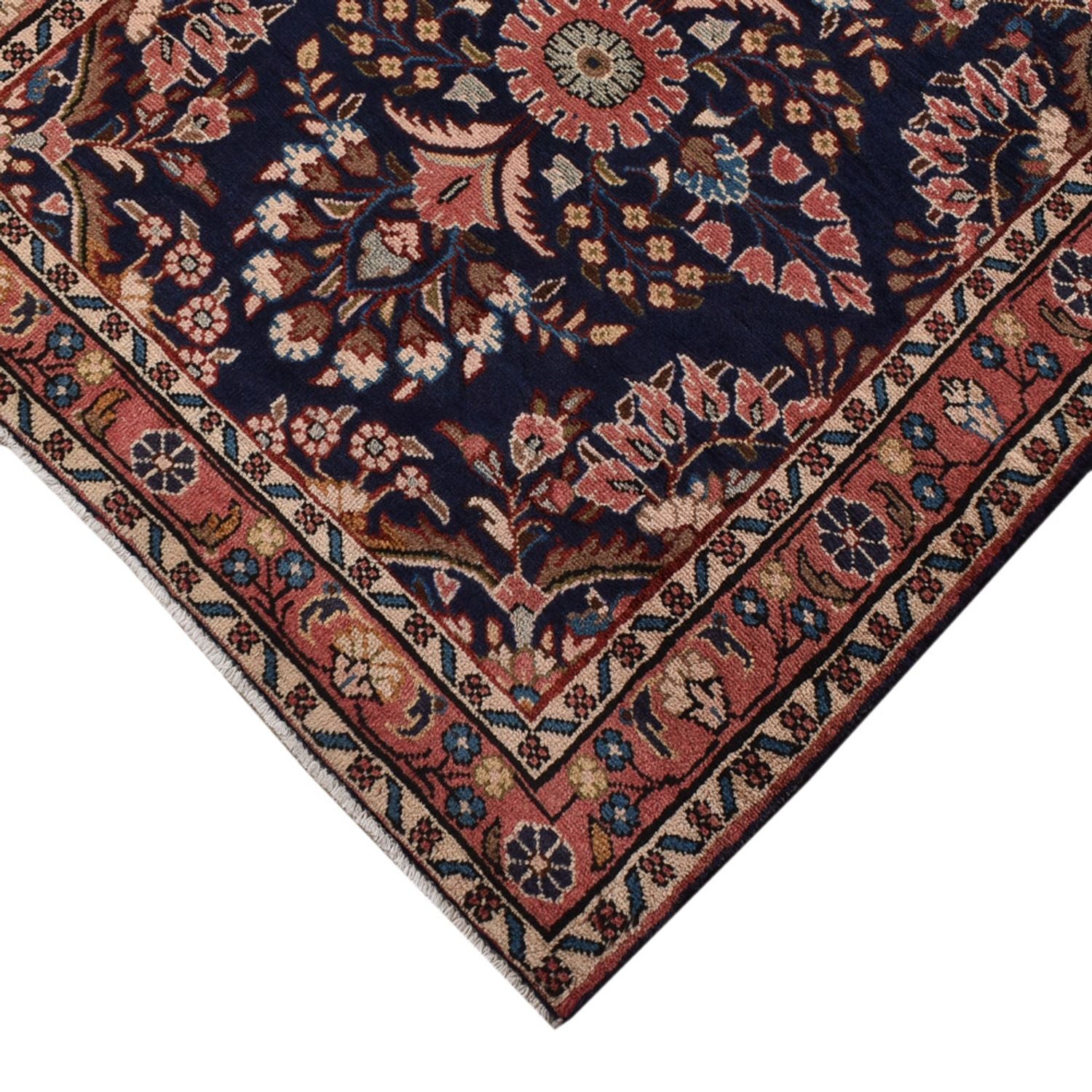 Løber Persisk tæppe - Nomadisk - 435 x 102 cm - mørkeblå