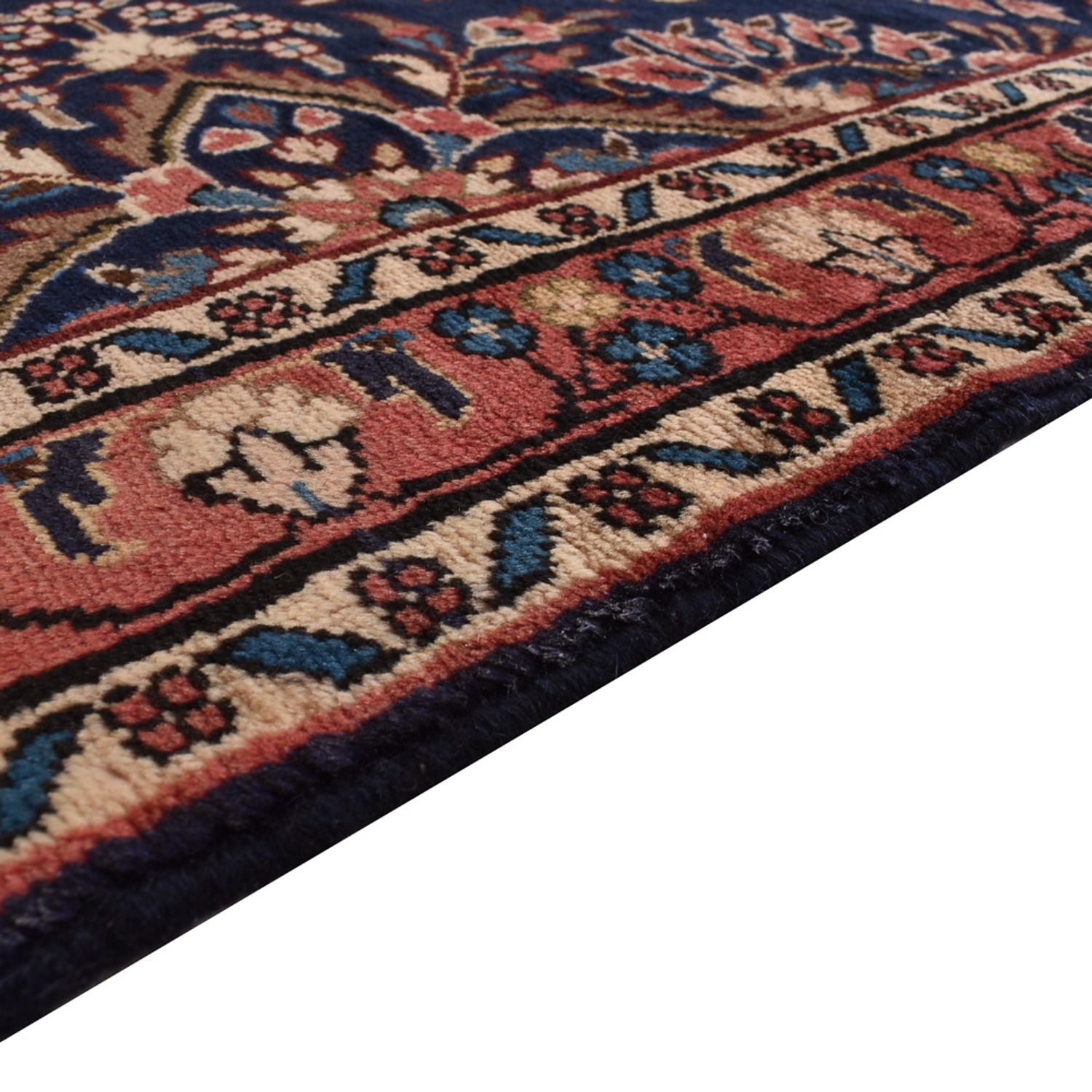 Løber Persisk tæppe - Nomadisk - 435 x 102 cm - mørkeblå