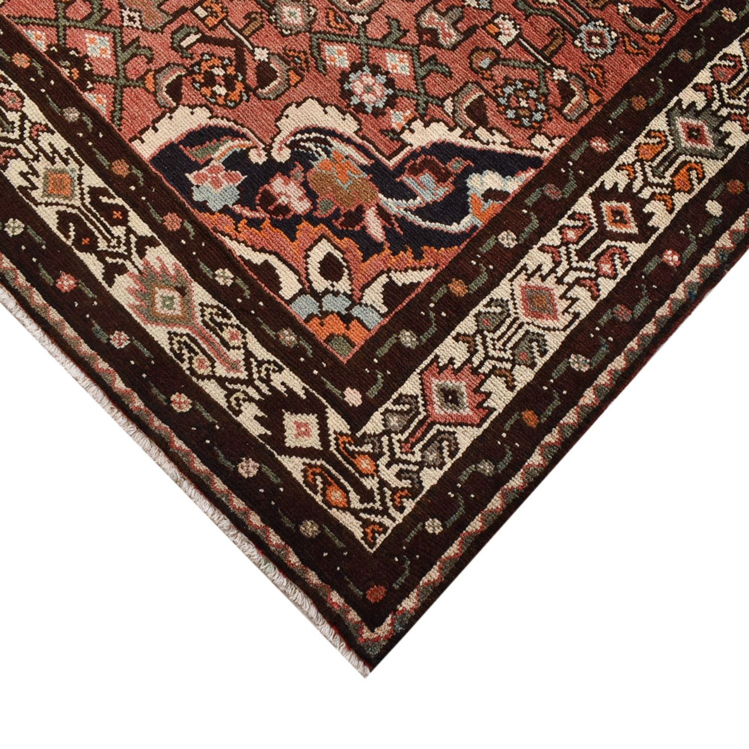 Løber Persisk tæppe - Nomadisk - 308 x 128 cm - lysrød