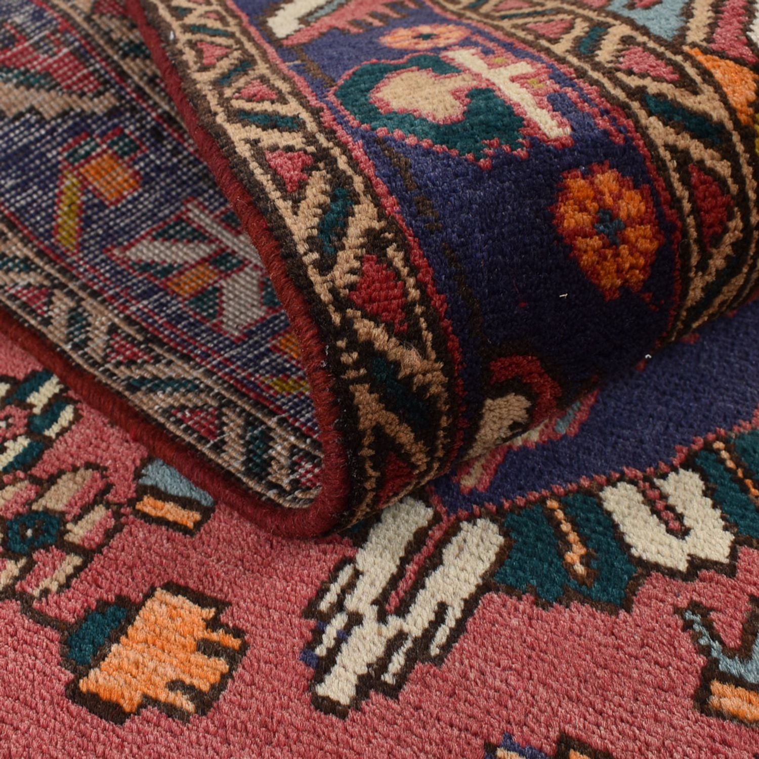 Løber Persisk tæppe - Tabriz - 338 x 112 cm - rød