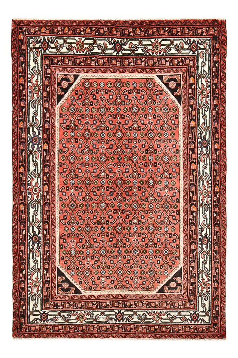Persisk tæppe - Nomadisk - 206 x 132 cm - lysrød