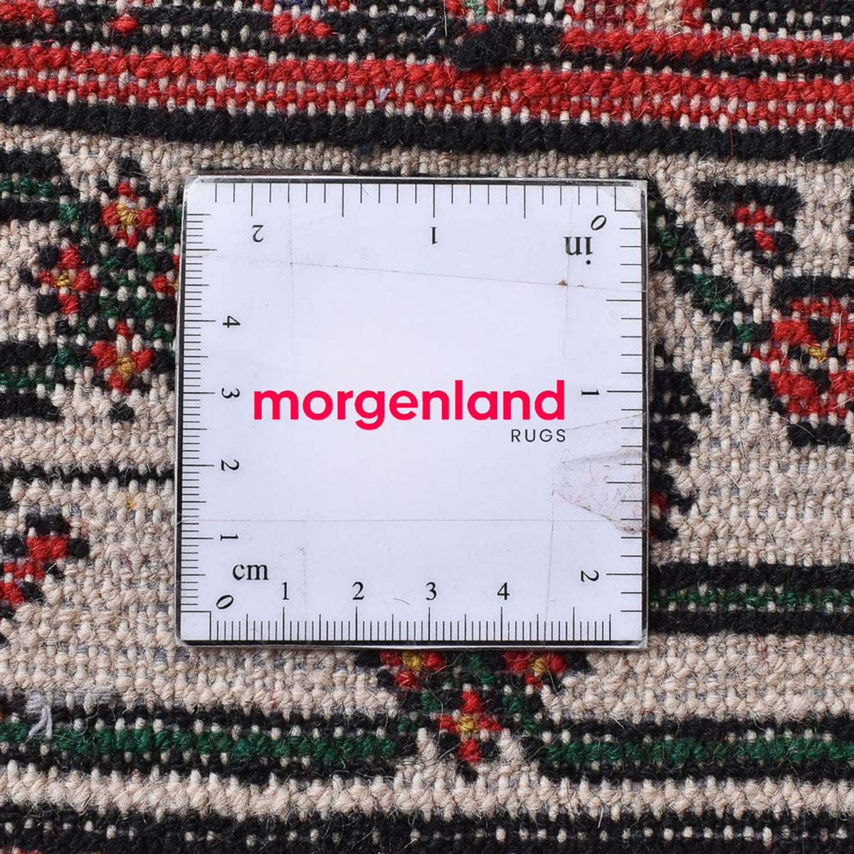 Persisk tæppe - Nomadisk - 206 x 132 cm - lysrød