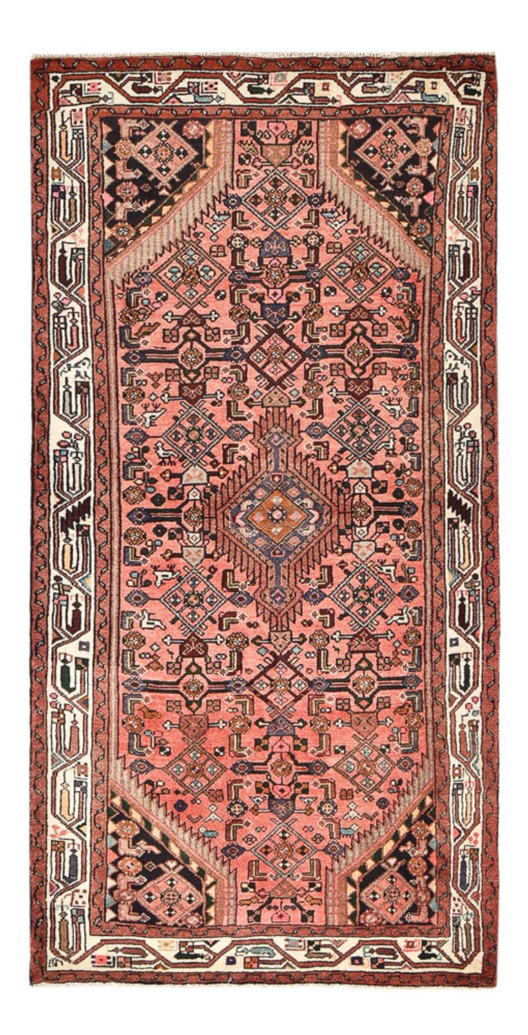 Løber Persisk tæppe - Nomadisk - 198 x 96 cm - lysrød