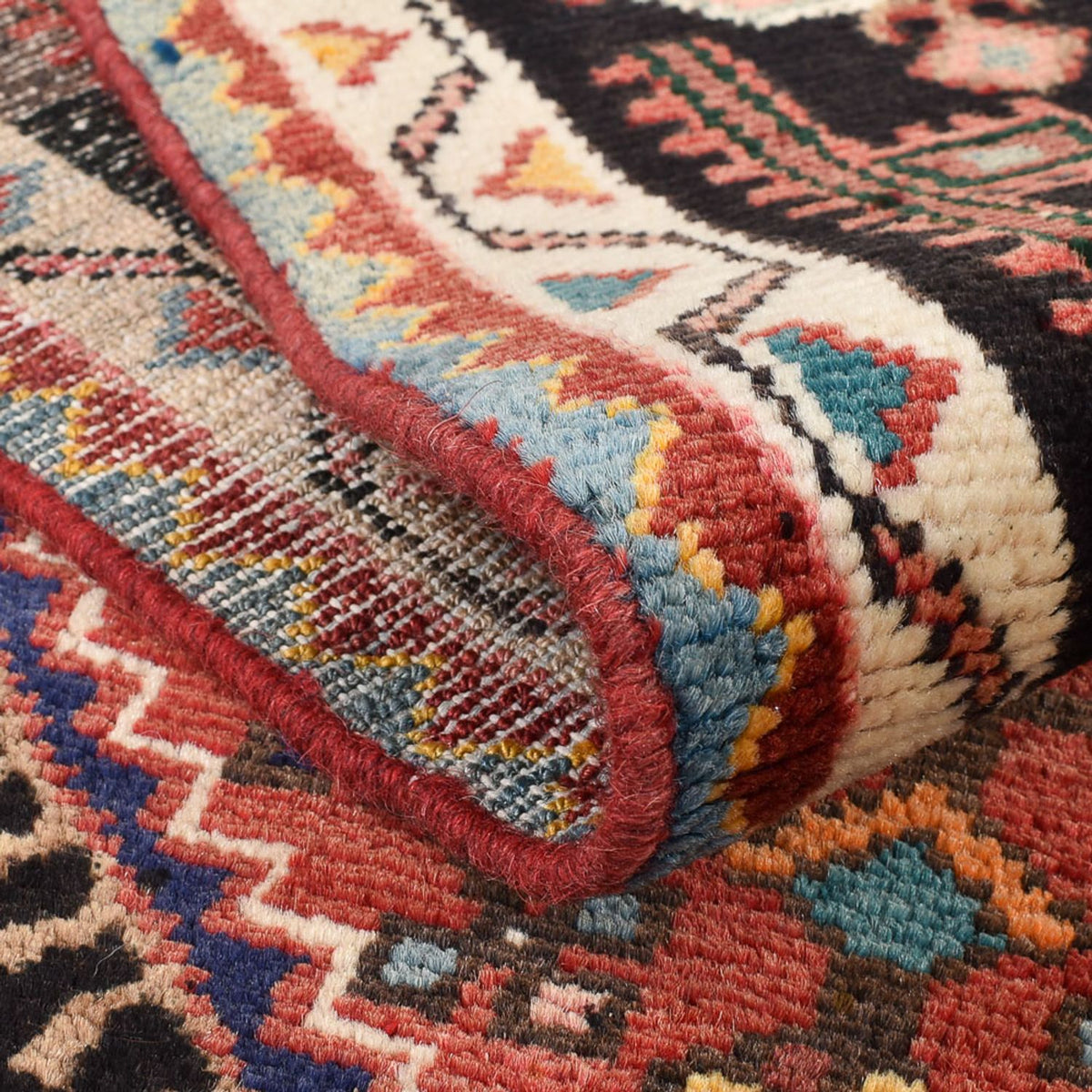 Persisk tæppe - Nomadisk - 215 x 128 cm - flerfarvet