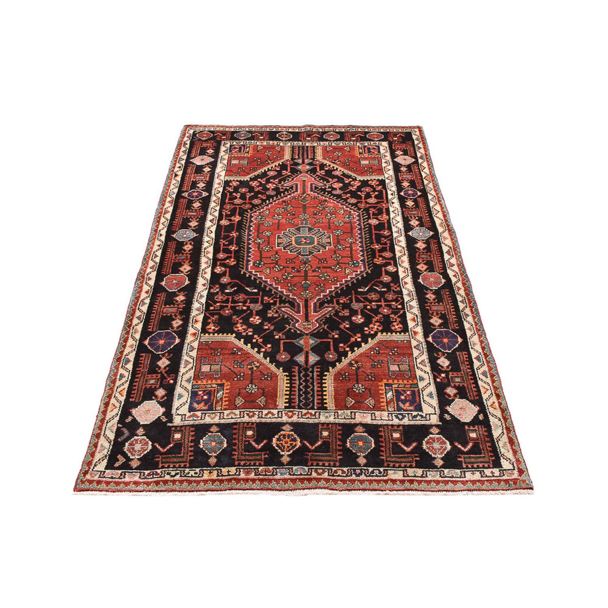 Persisk tæppe - Nomadisk - 215 x 128 cm - flerfarvet