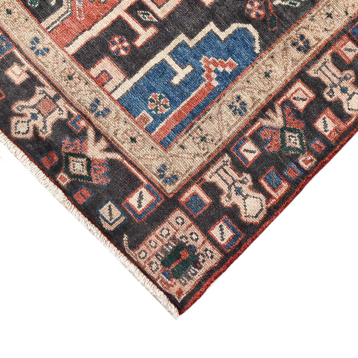 Persisk tæppe - Nomadisk - 208 x 116 cm - flerfarvet