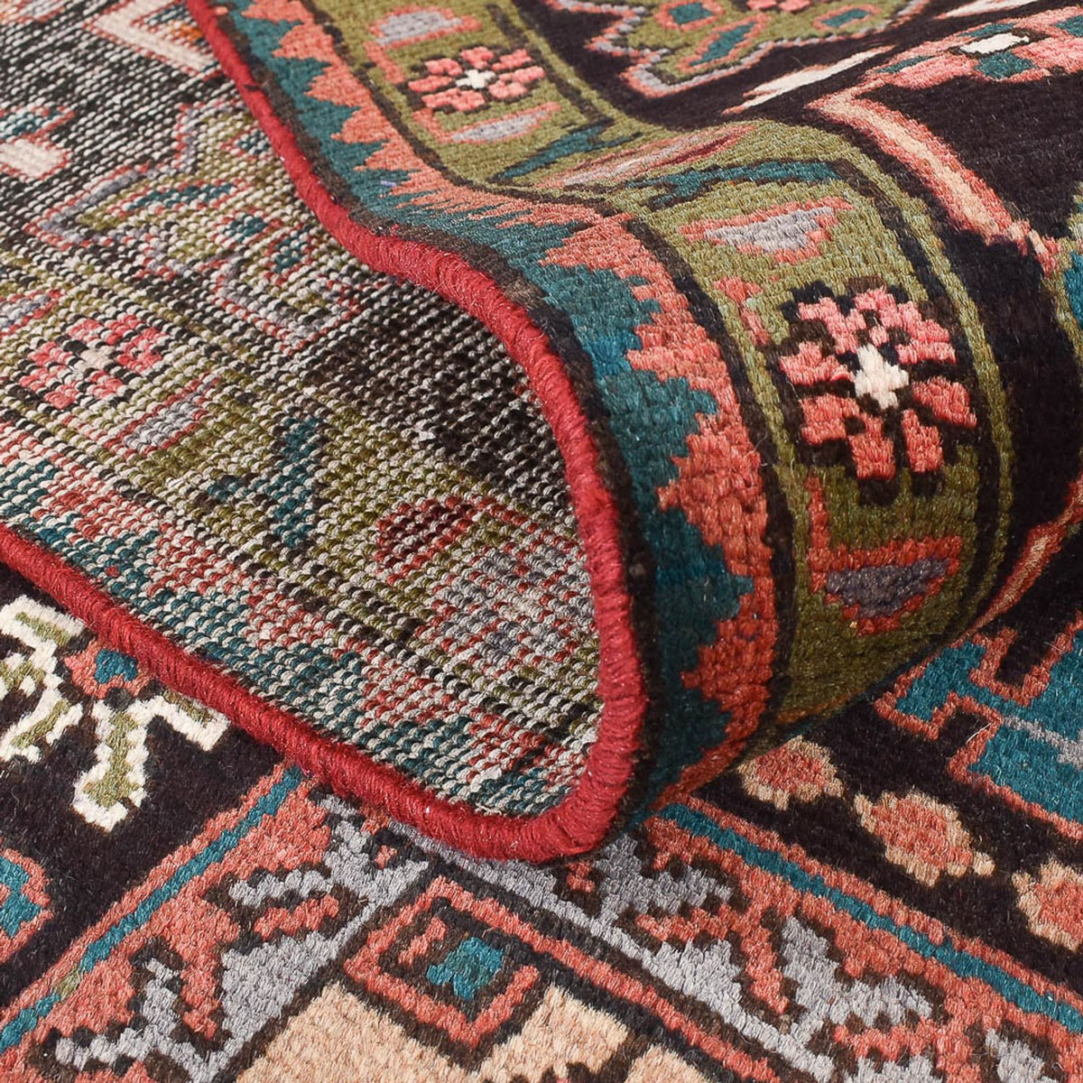 Afghansk tæppe - Kunduz - 350 x 200 cm - lysrød