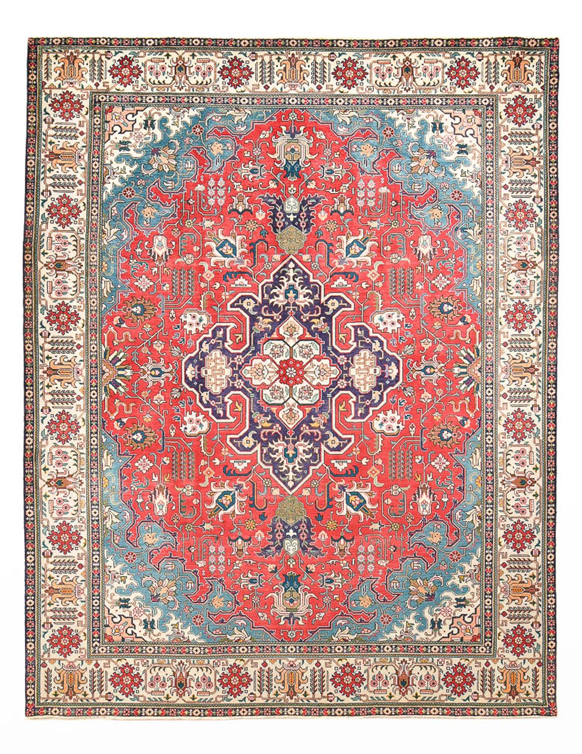 Persisk tæppe - Tabriz - 343 x 255 cm - rød